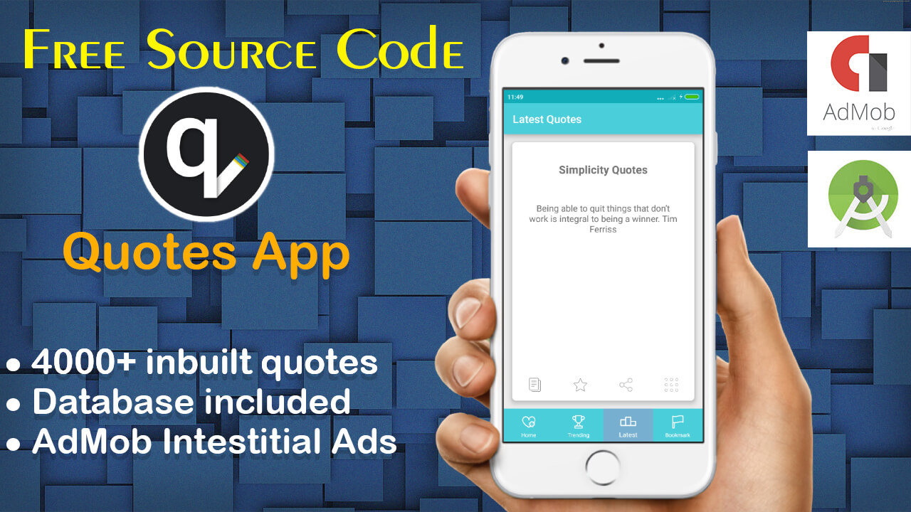 How to make quotes app for android Free Quotes App Source Code